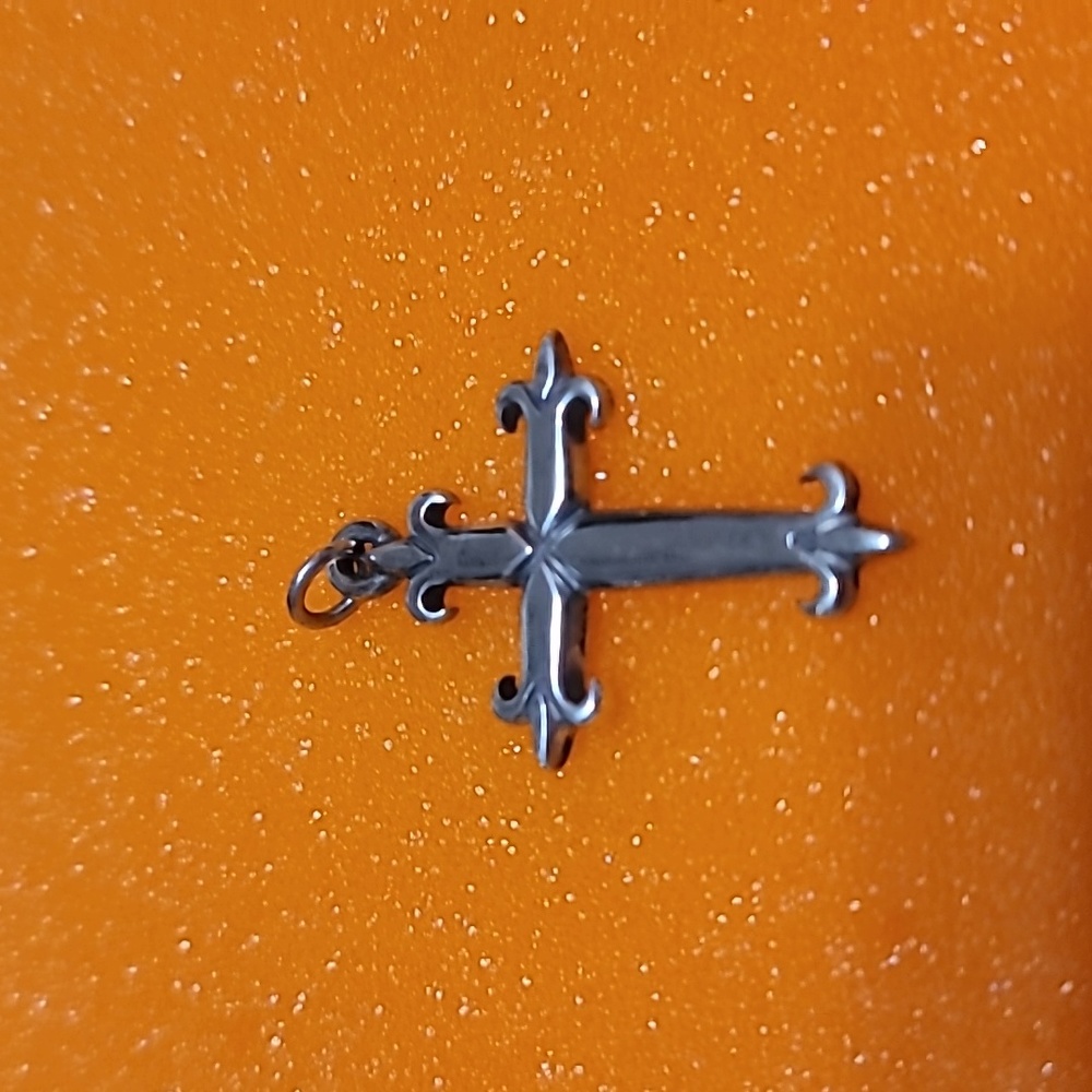 James Avery Fleur De Lis Cross Pendant Retired